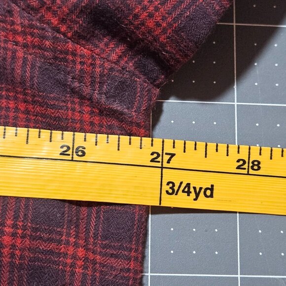 Vintage Patagonia Men's Red Plaid Organic Cotton Button-Up Long-Sleeve Shirt XL - Picture 10 of 16